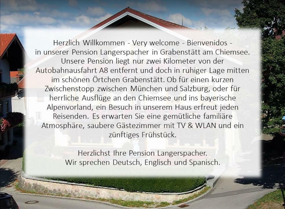 Pension Langerspacher Grabenstätt Екстериор снимка